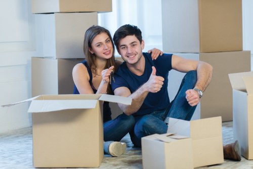 Efficient packing process with secure wrapping and labeling in Hampstead