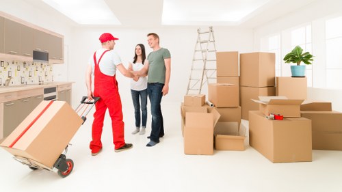 Efficient packing and transport during office move in Hampstead