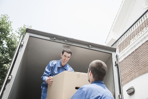 Team loading a van before a Hampstead house clearance